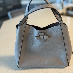 Kate Spade Gray Leather Handbag